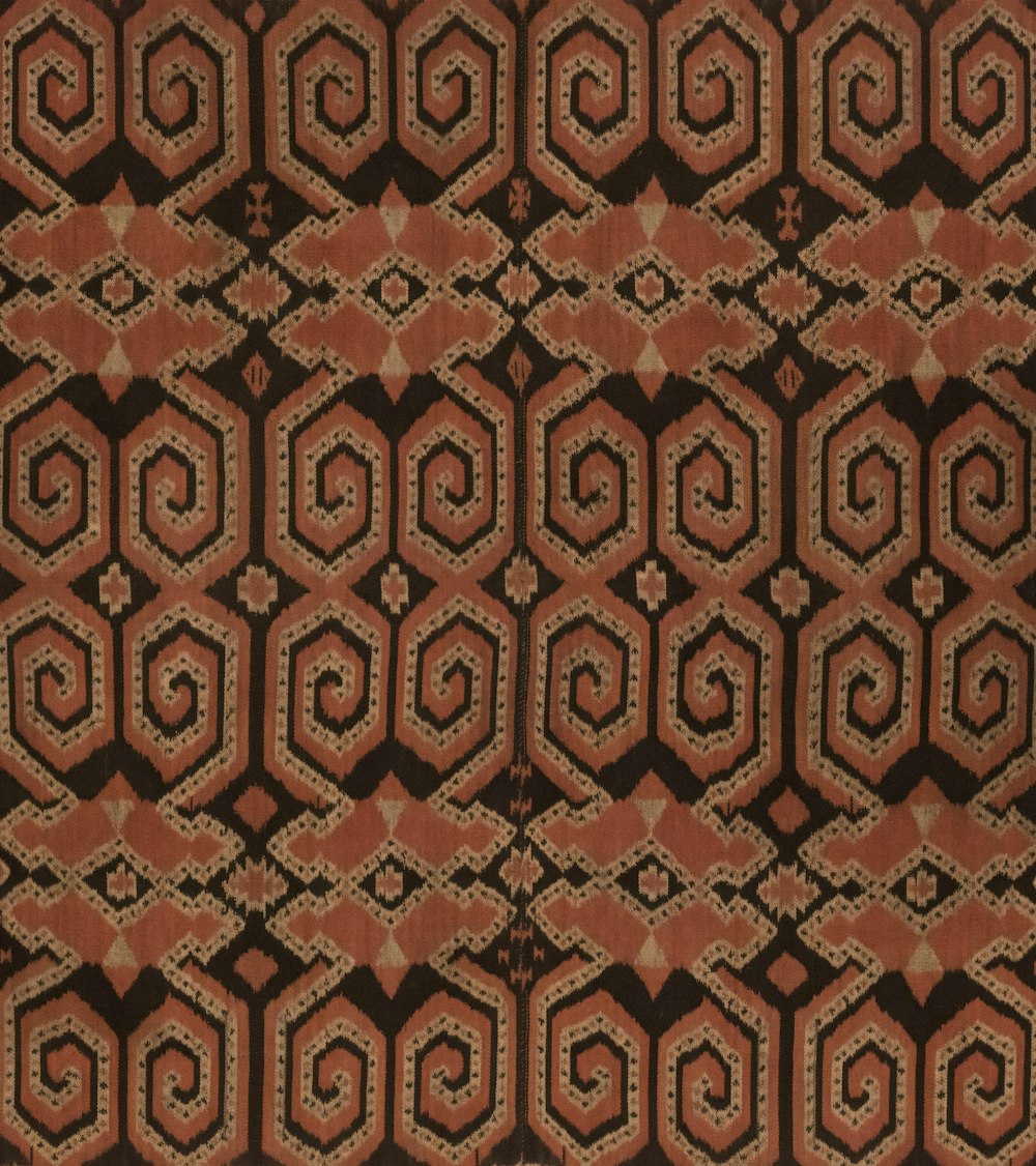 a brown and black pattern on a black background