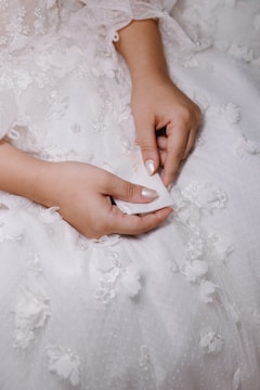 Delicate dresses carefully handled and cleaned by experts