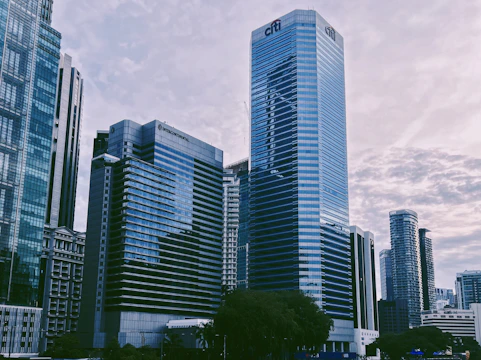 Modern city skyline reflecting our real estate and consulting expertise.