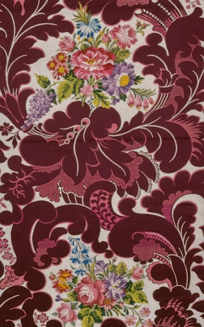 A vibrant floral print designed by Michael Rosen.