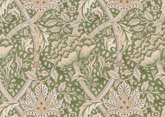 Detailed floral pattern template designed for creative coloring activities.