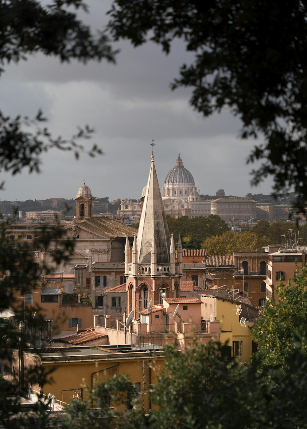 a view of a city from a distance