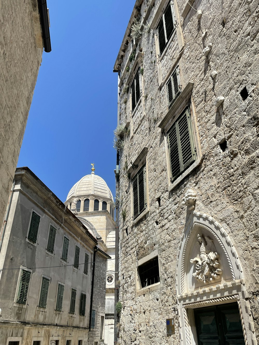 a couple of buildings that are next to each other