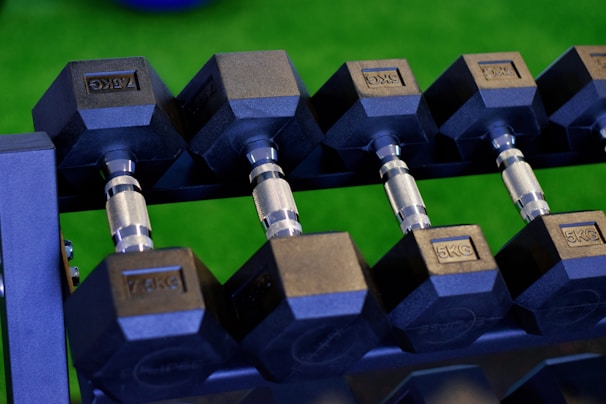 A set of premium weights for strength training.
