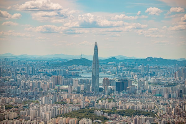 Seoul — panoramic city view from a high floor, Four Seasons Seoul perspective