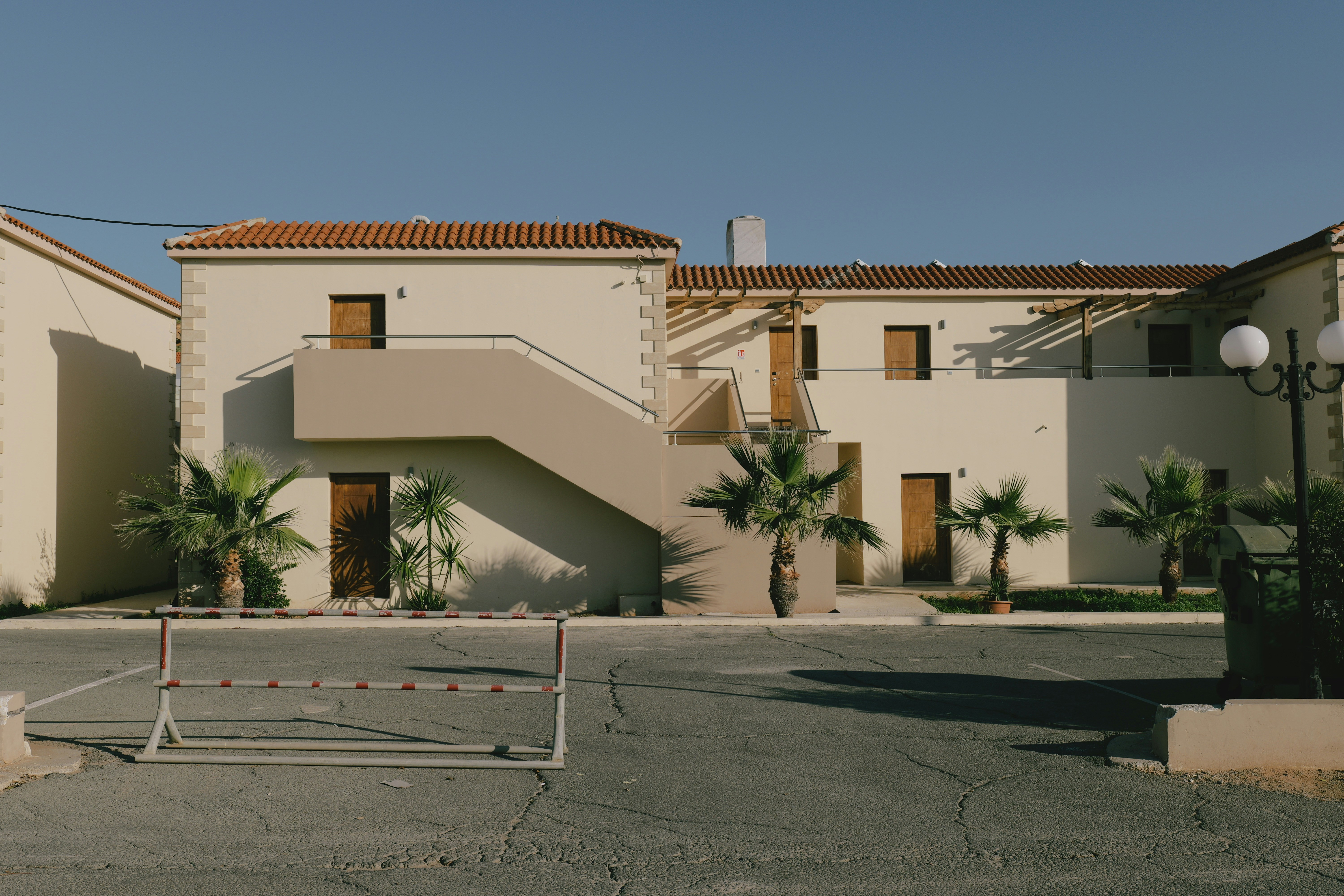 An apartment building near the Limanaki beach