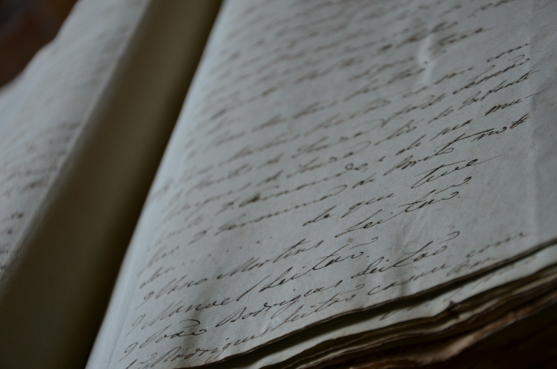 a close up of a book with writing on it