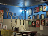 Custom giclee print of a famous tennis match action shot in a sleek frame.