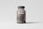 A transparent brown plastic pill bottle with a dark cap is placed against a light gray background. The label on the bottle reads 'mocp' and includes additional text and a website link at the bottom. The bottle's contents appear to be small brown pills.