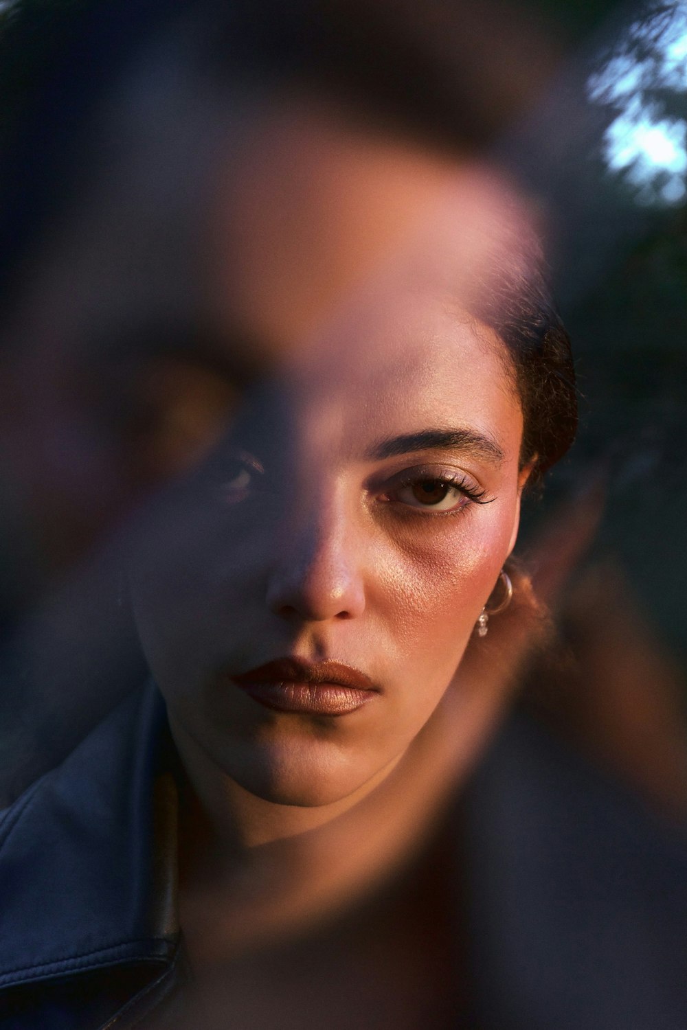 a close up of a person wearing a jacket