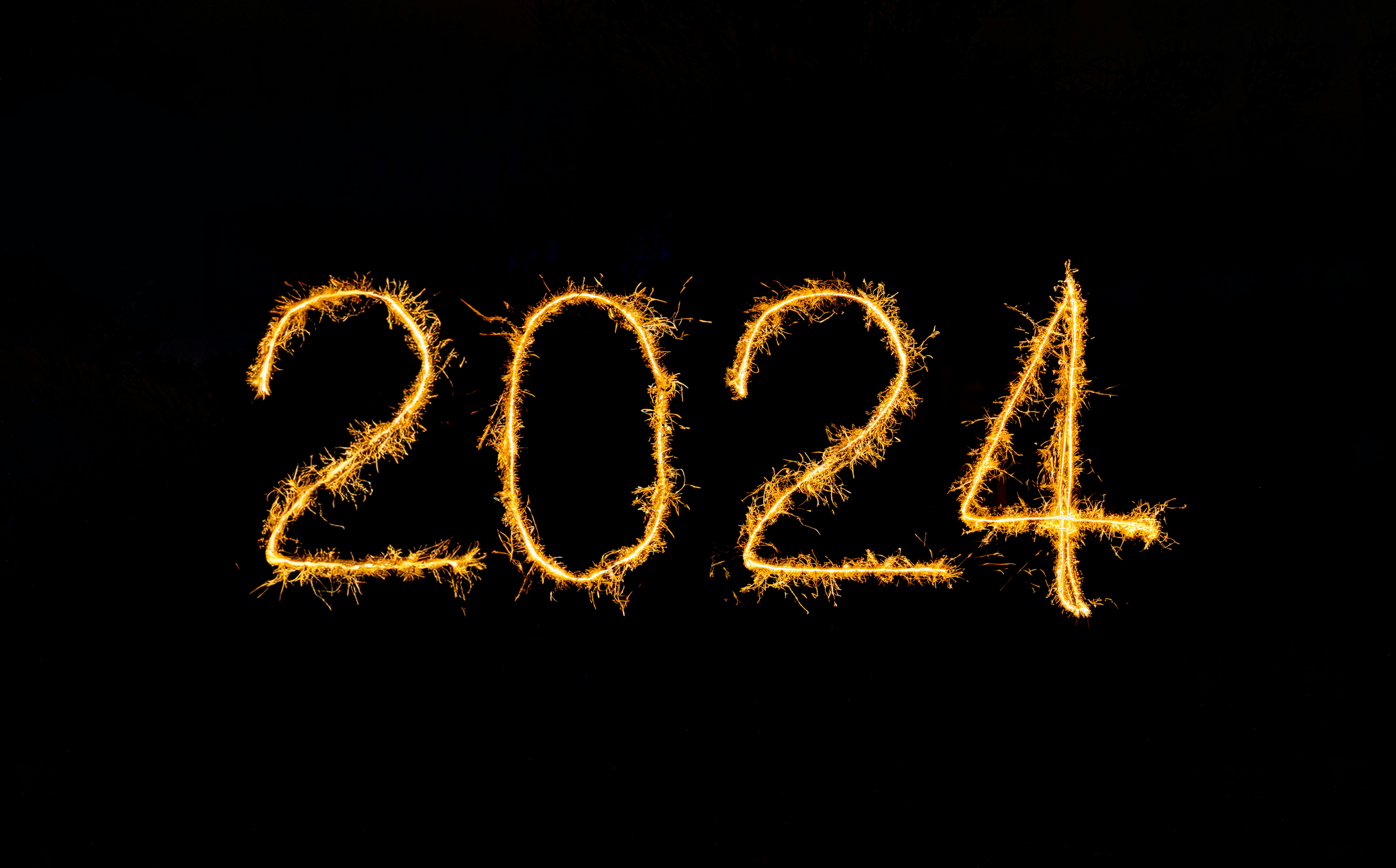 2024 written by sparklers, new year