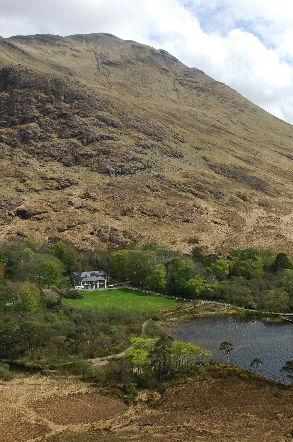 a house in the middle of a valley