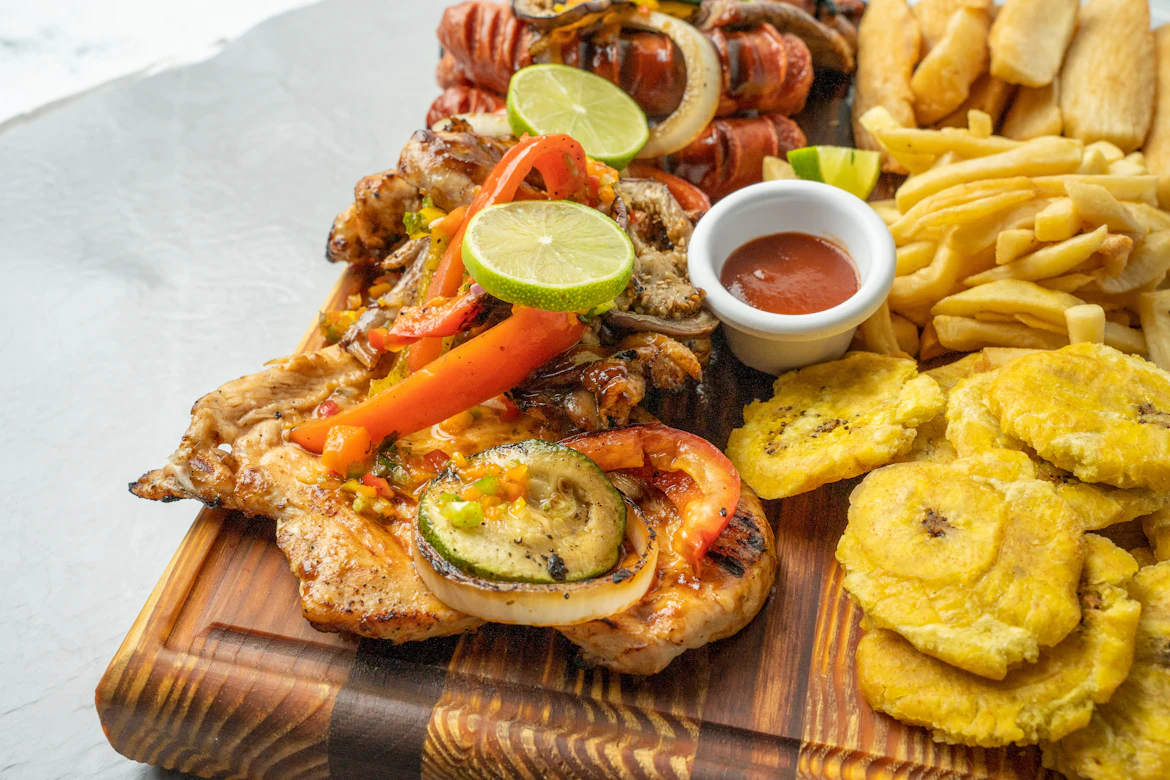 A freshly prepared fresh seafood dish served by the beach