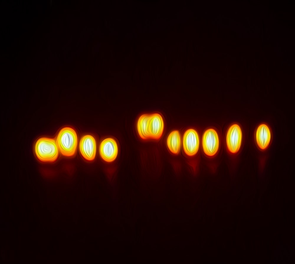 a group of lights that are on a table