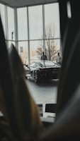 A stylish display of automotive-inspired clothing and accessories.