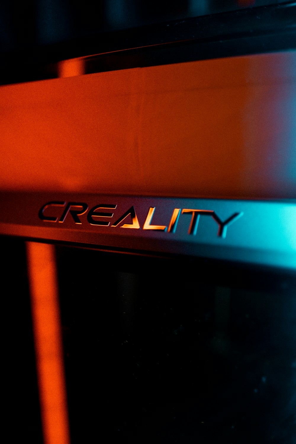 a close up of a microwave with the word reality on it