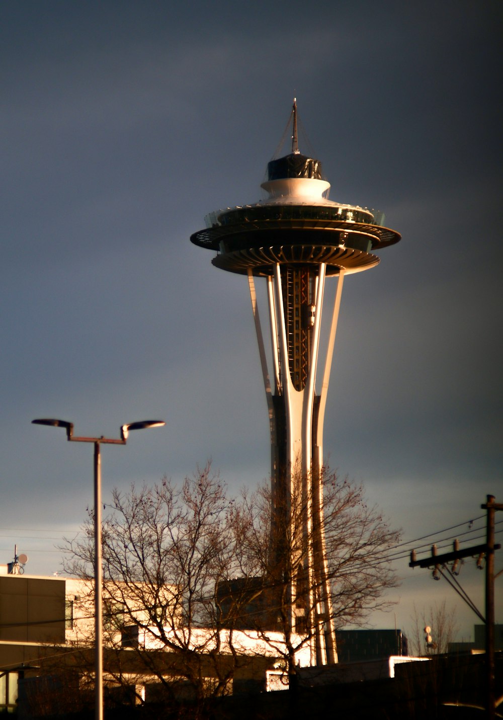 a tall tower with a clock on the top of it