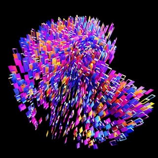 A dynamic abstract piece that challenges perception.