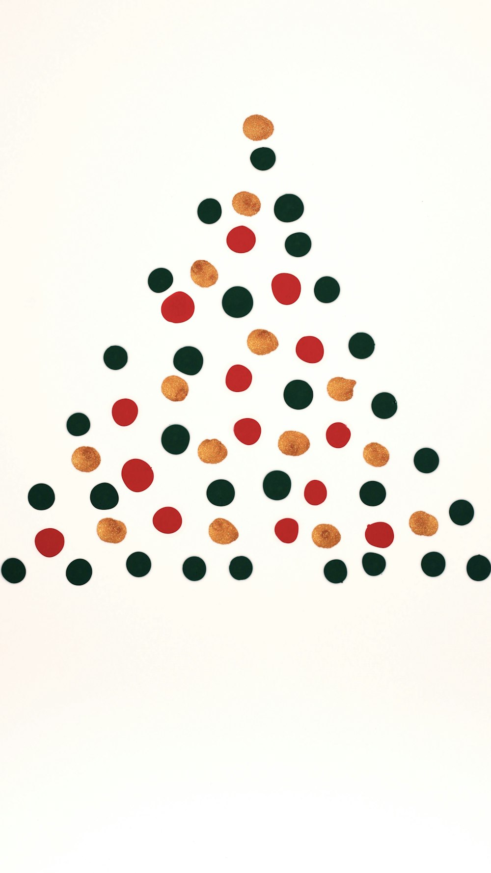 원으로 만든 크리스마스 트리 그림
