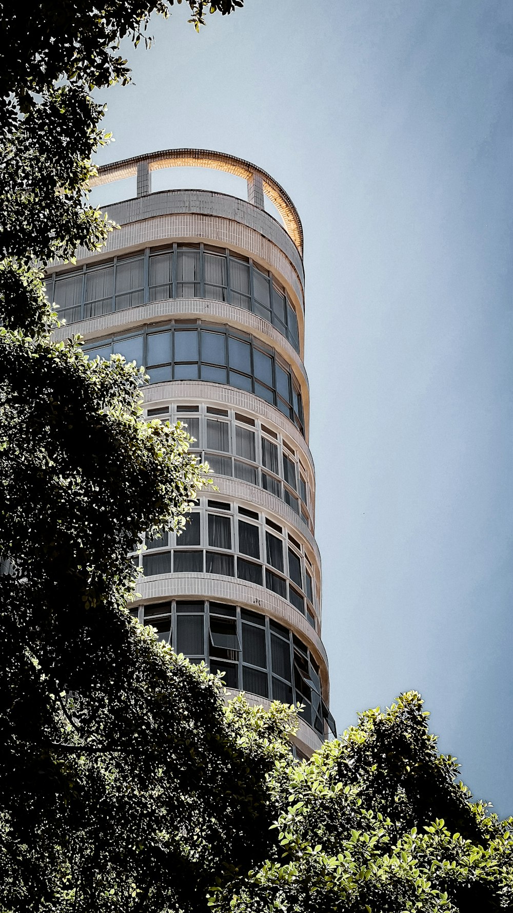 a very tall building with lots of windows