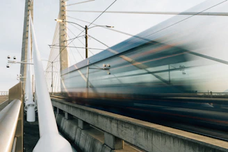 A dynamic image of multiple bridges symbolizing connection and speed, reflecting the company's commitment to communication.