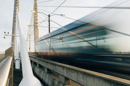 A dynamic bridge symbolizing fast and reliable trade connections across continents