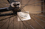 Close-up of the Wheel of Fortune tarot card with intricate golden details.