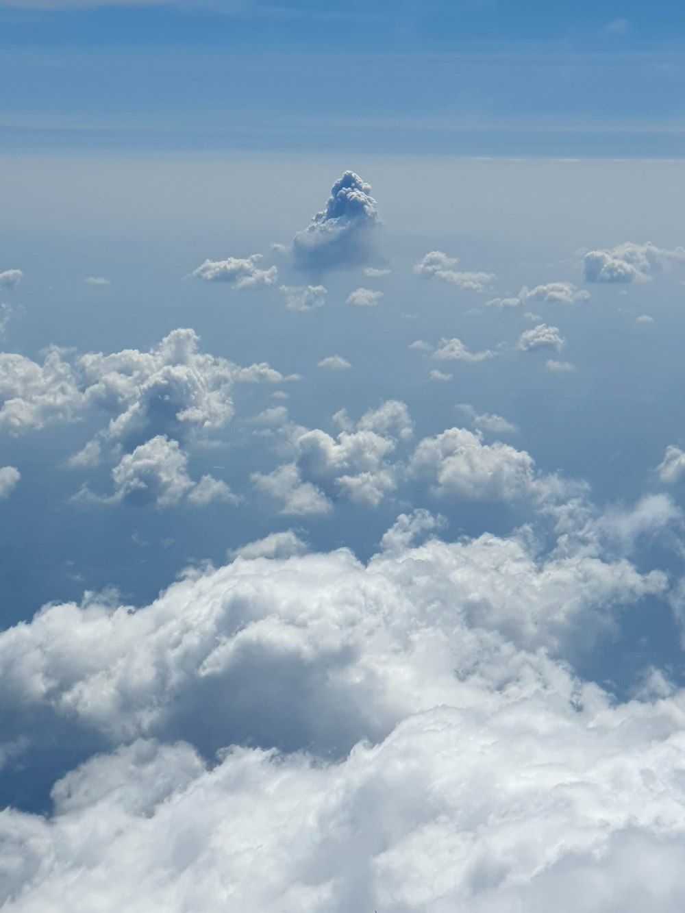 a view of the clouds from an airplane