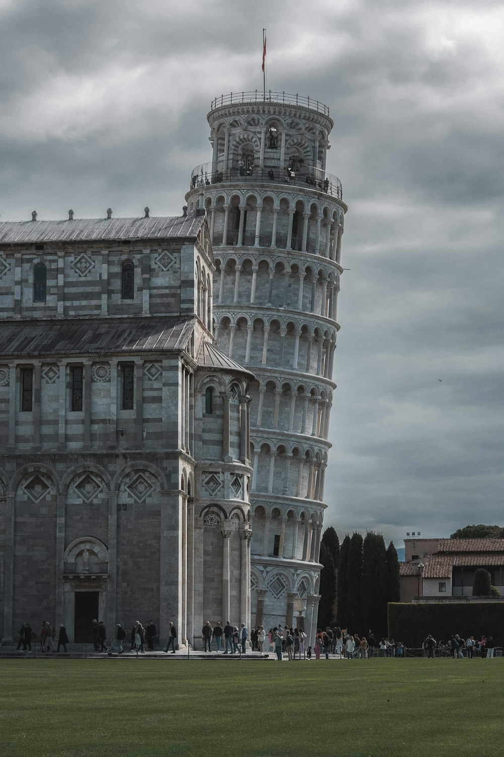 a very tall building with a very tall tower