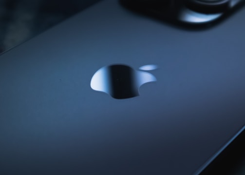 A close-up of an Apple device highlighting its sleek design.