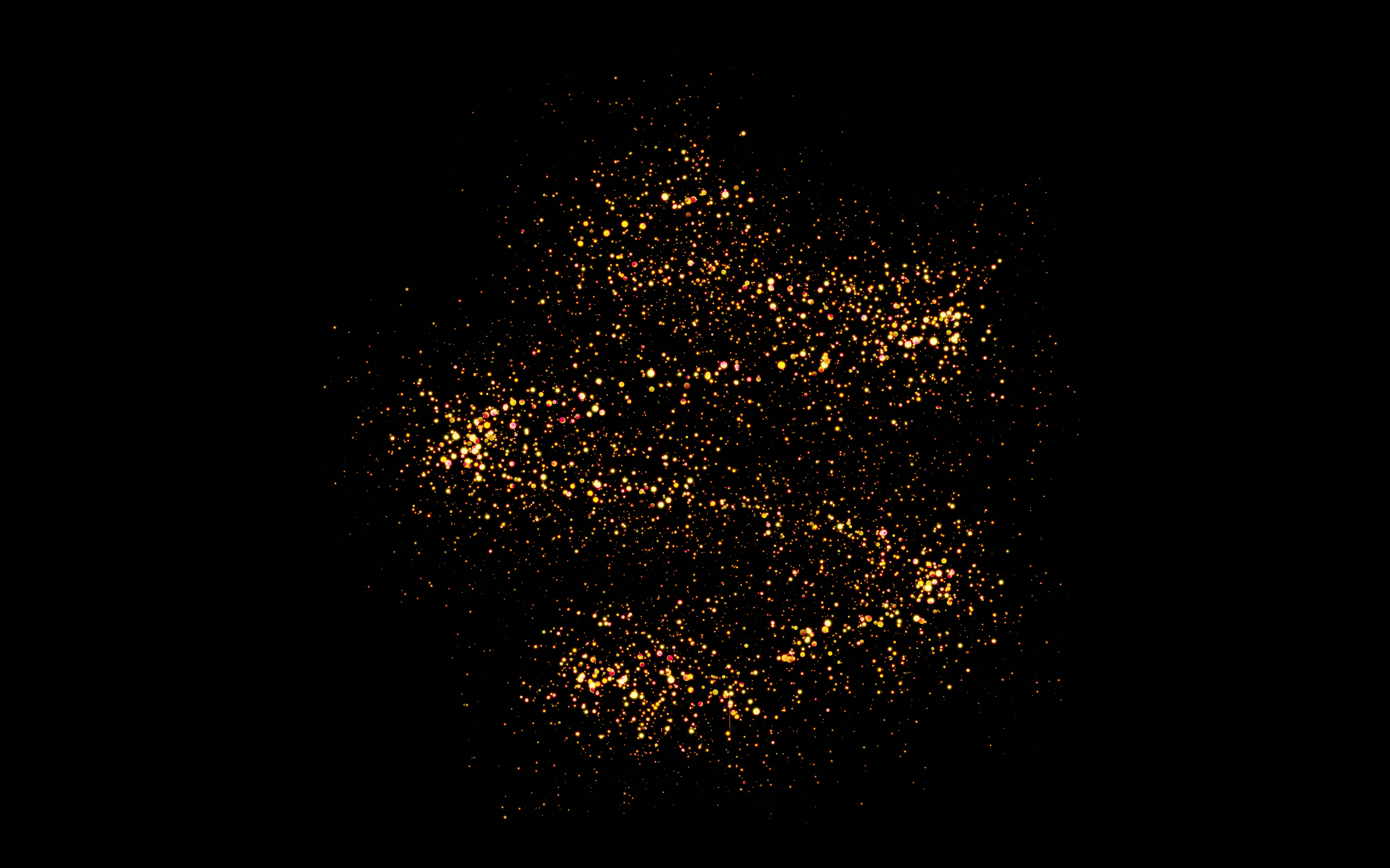 Abstract golden data pattern