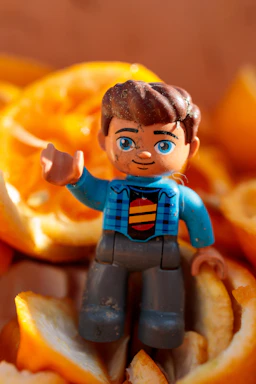 A friendly customer service representative wearing a headset, ready to assist with custom figurine inquiries.