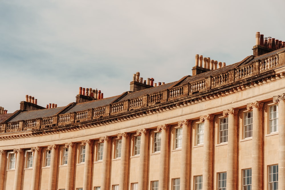 a large building with a clock on the top of it