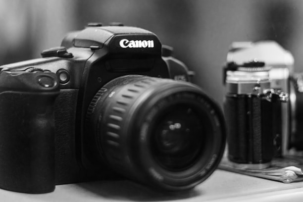 A close-up of a smart camera from Achs Cameras.
