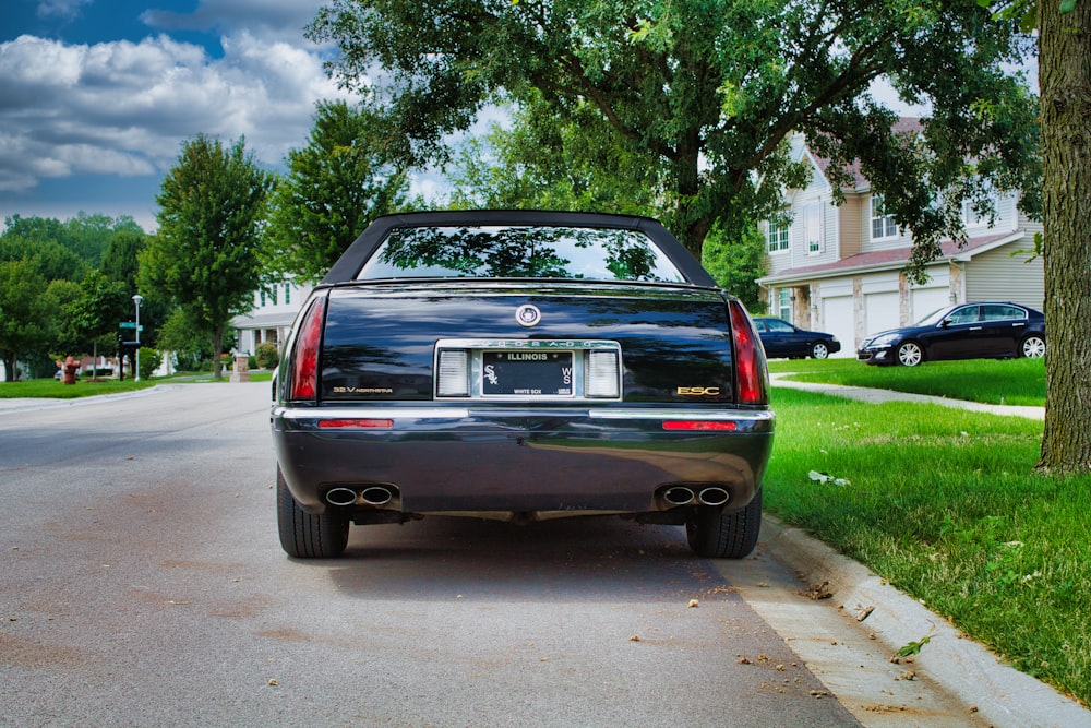 a car parked on the side of the road