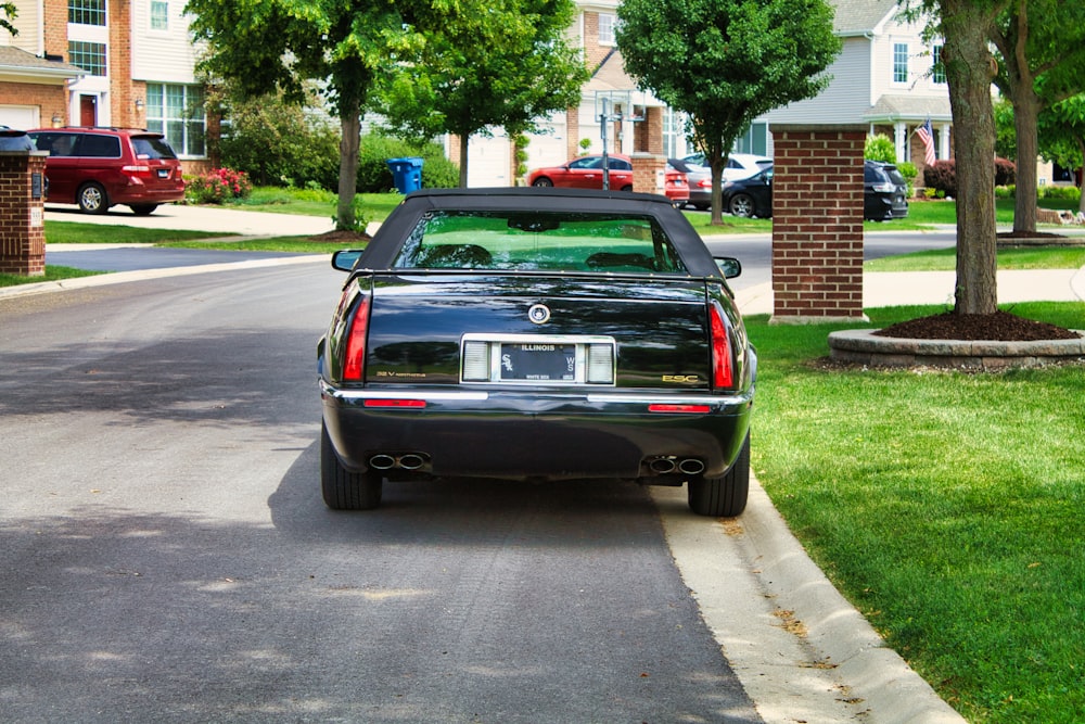 a car parked on the side of the road