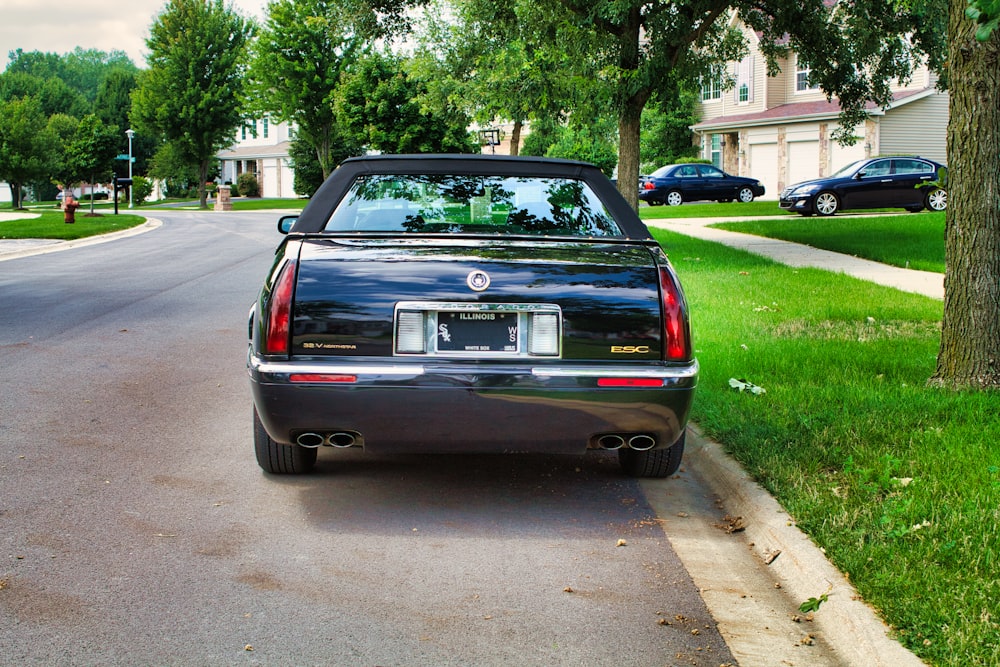 a car parked on the side of the road