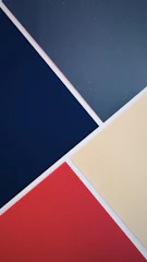 Asymmetrical grid of editorial spreads featuring sharp edges and retro-modern color blocks.