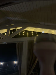 Warm ambient lighting casting a soft glow over a stylish event setup.