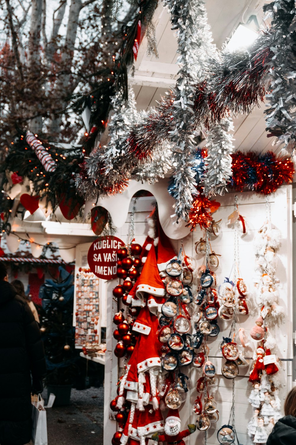 a store with a bunch of christmas decorations on display