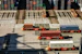 A fleet of delivery trucks lined up at a bustling port ready for inter-island distribution.
