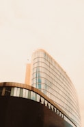 A modern office building showcasing architectural design.