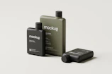 Creative flat lay showing various bottle sizes with vibrant event messages printed.