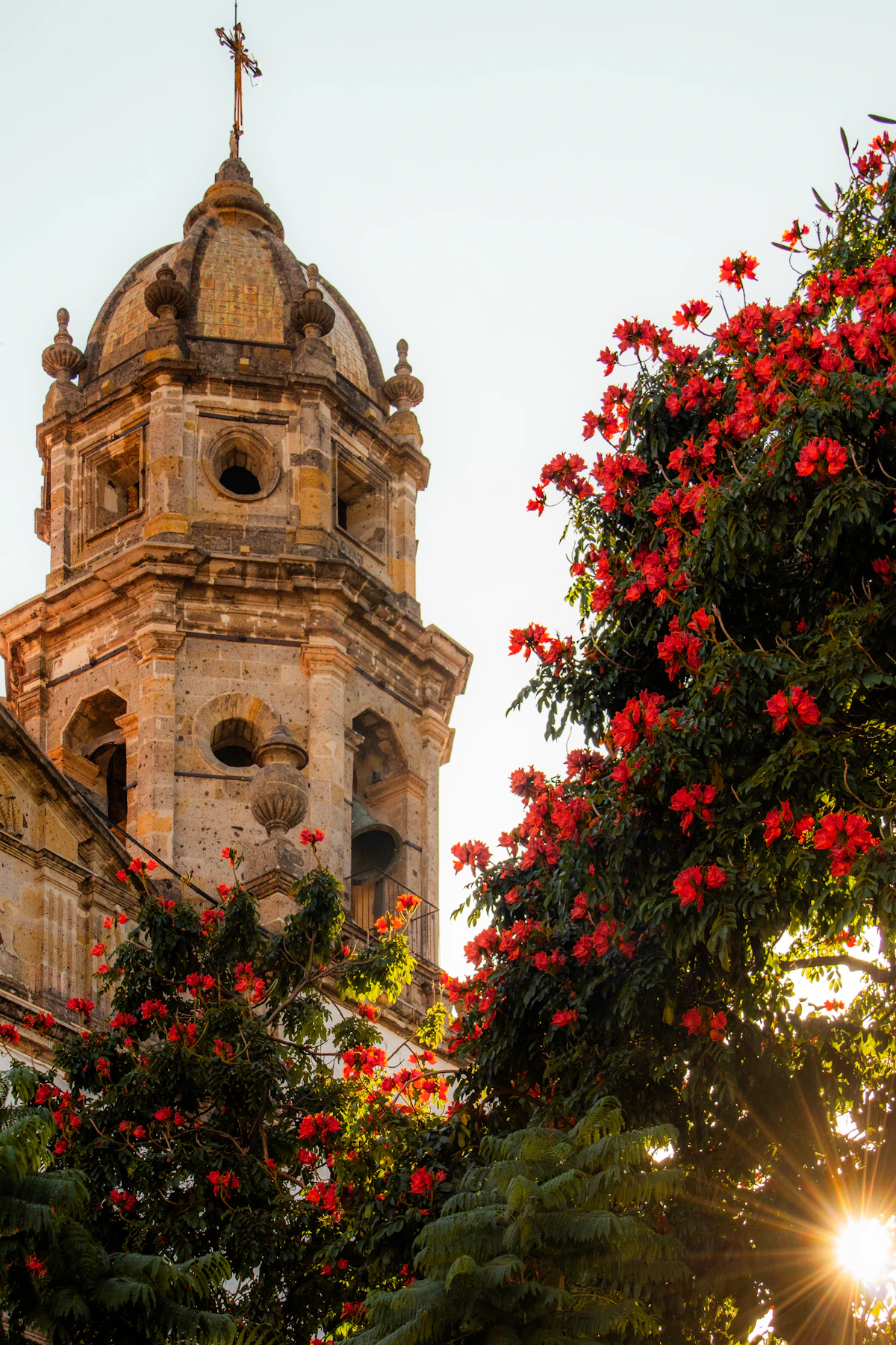 Historic cathedral and architecture in Guadalajara centro