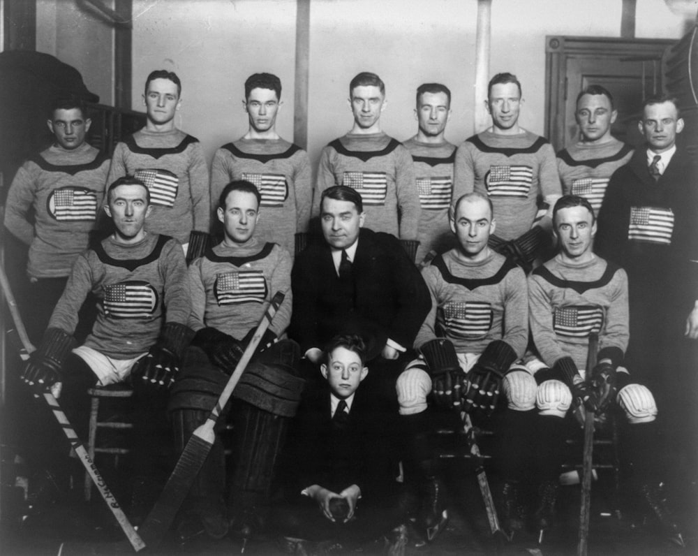 First American Olympic hockey team