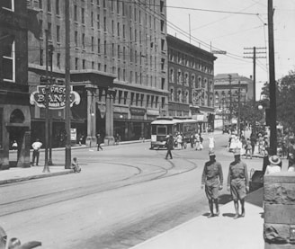 Oregon and Mesa Streets, near the plaza, El Paso, Texas