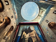 Full view of the 'La Naissance Intra-Utérine' painting showcasing Dalí's early surreal vision.