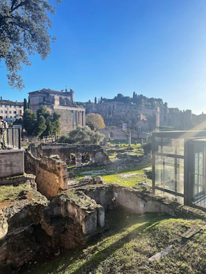 Historic St. Paul Church ruins in Macau under a bright blue sky