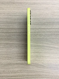 A sleek mobile phone displaying a clean, simple app interface glowing against a matte forest green background.