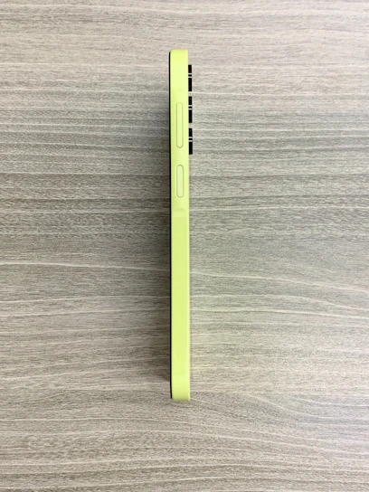 Sleek Android smartphone displayed on a modern white card with green accents